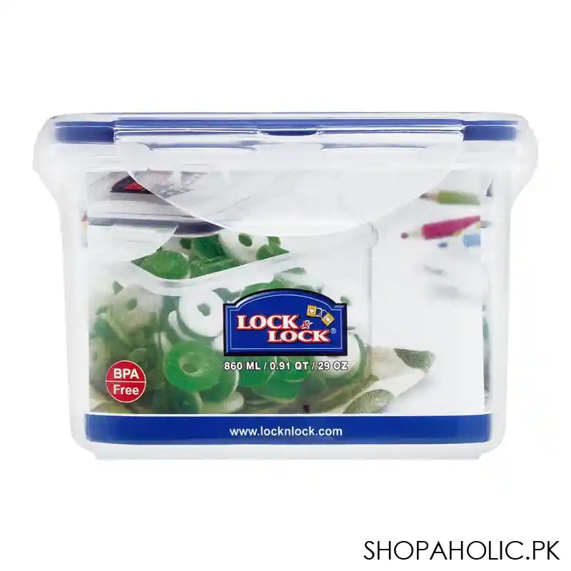 Lock & Lock Air Tight Square Tall Food Container, 860ml, LLHPL855 - Main Image