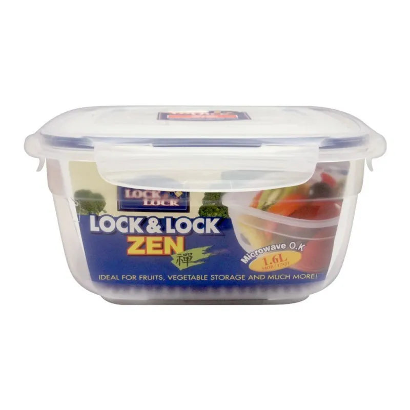 lock & lock air tight square zen style container, 1.6l, llhsm8450 image2