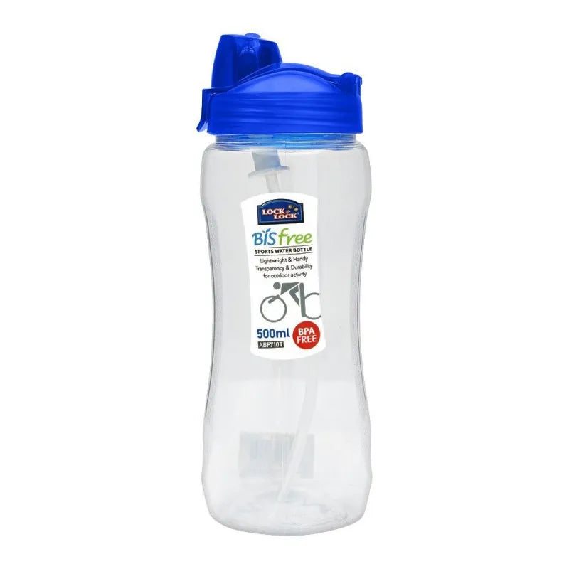 lock & lock bisfree sports water bottle with straw, 500ml, llabf710t main image