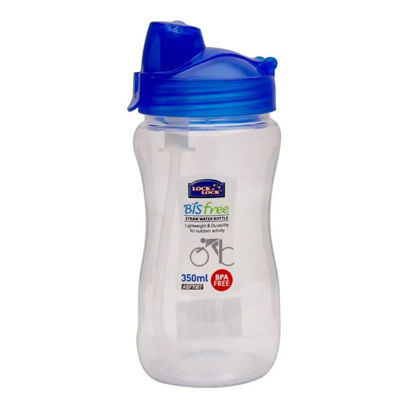 lock & lock bisfree tritan sports water bottle with straw, 350ml, llabf708t main image