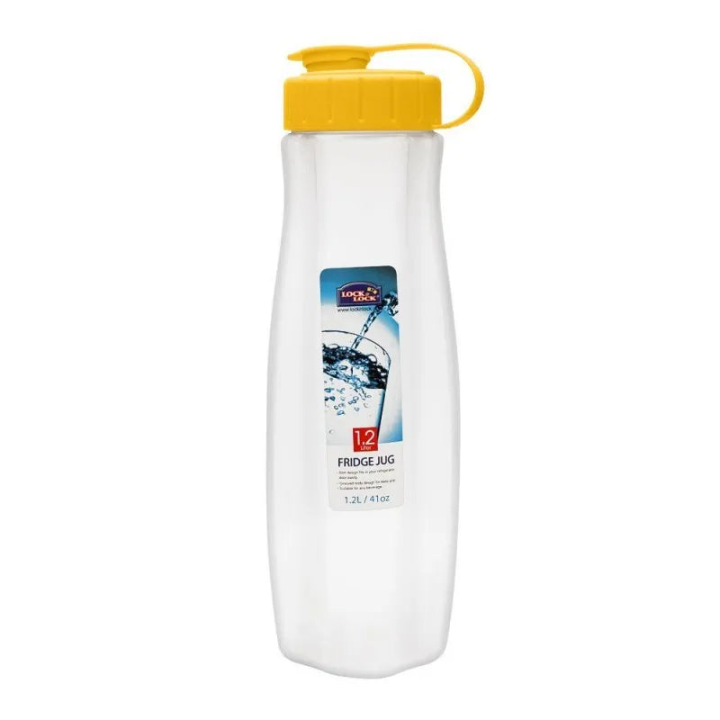 lock & lock slim water bottle, yellow, 1.2l llhap619y main image