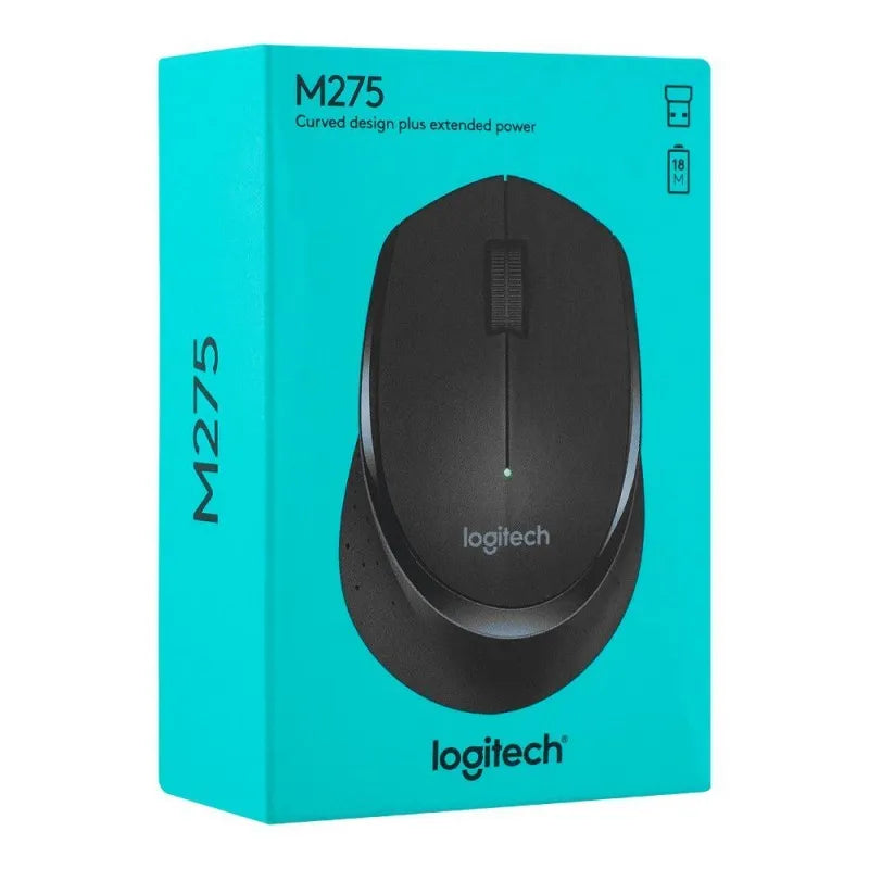 logitech curved design plus extended power wireless mouse, m 275 image5