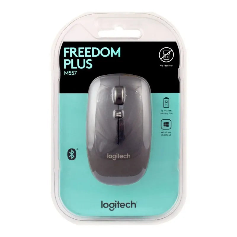 logitech freedom plus mouse, black, m557 image2