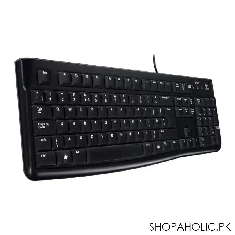 logitech k120 plug and play usb keyboard, black main image