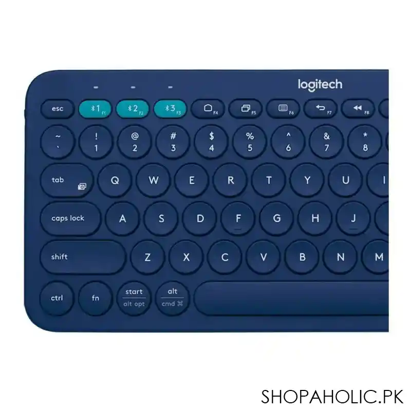 logitech k380 multi device bluetooth wireless keyboard, blue image2