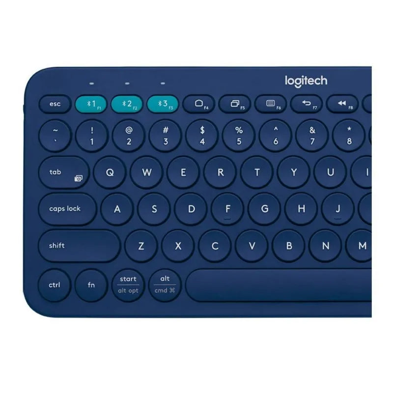 logitech k380 multi device bluetooth wireless keyboard, blue image2