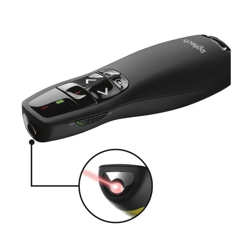 logitech laser presentation remote, black, r400 image2