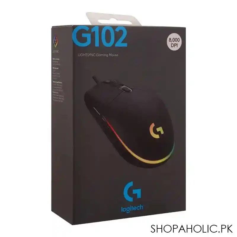 logitech lightsync gaming mouse, g102, 910 005802 image2