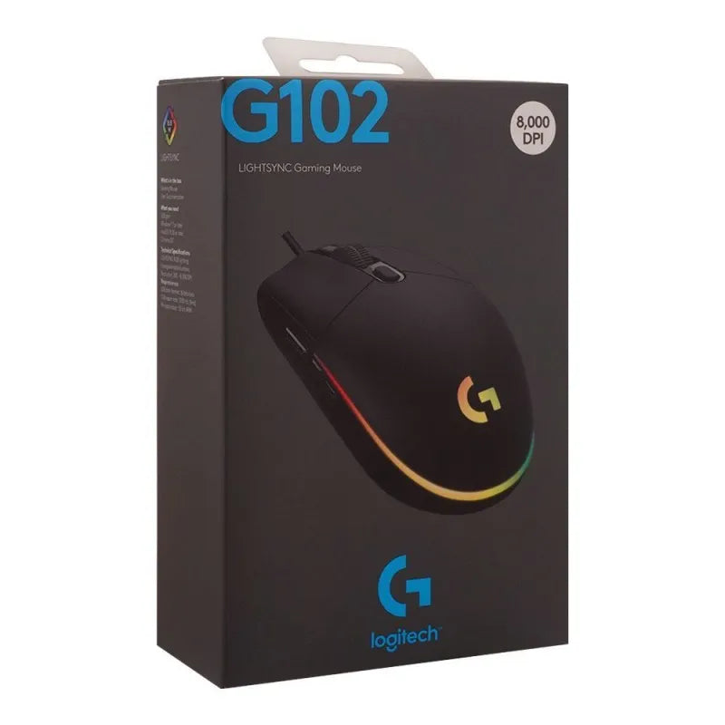 logitech lightsync gaming mouse, g102, 910 005802 image2