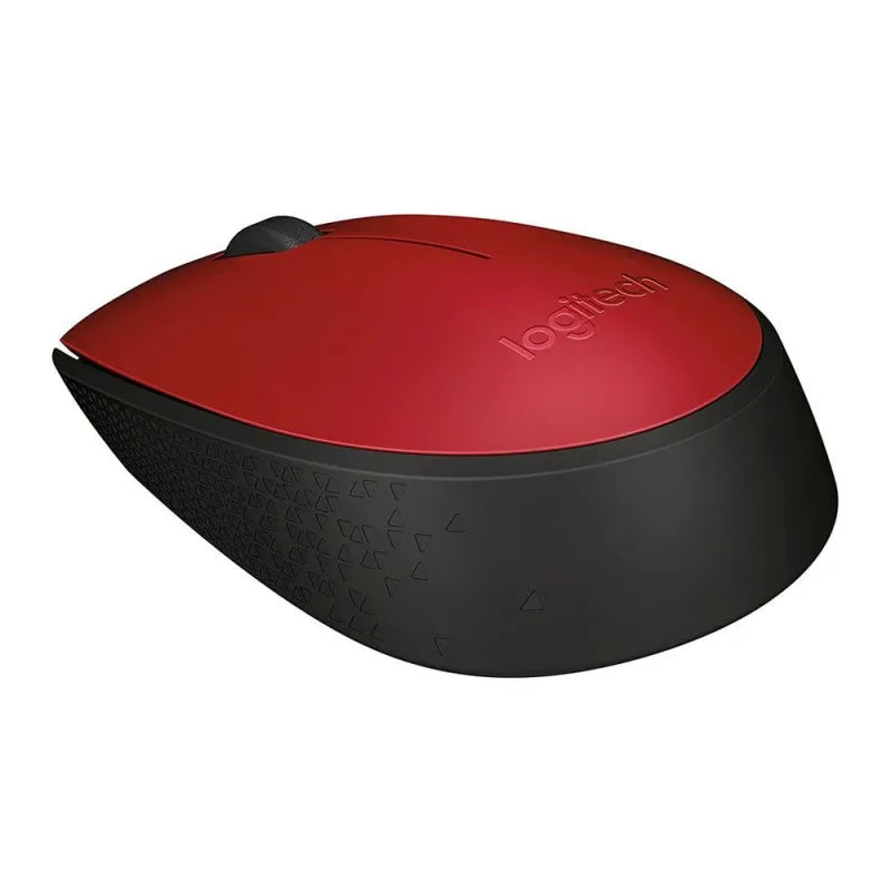 logitech m171 wireless mouse, black/red image2