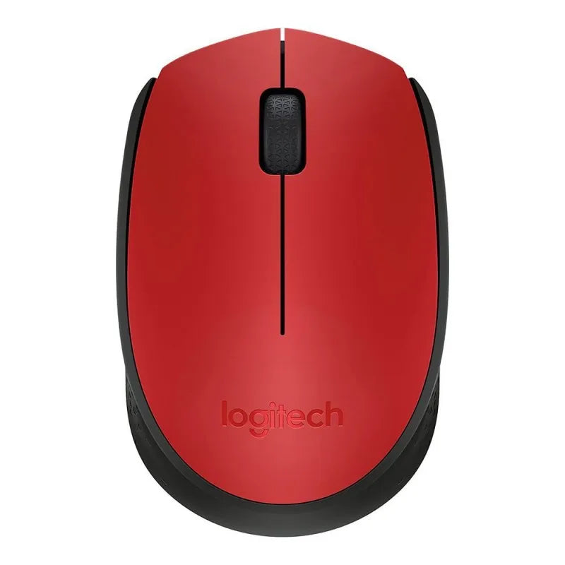 logitech m171 wireless mouse, black/red main image