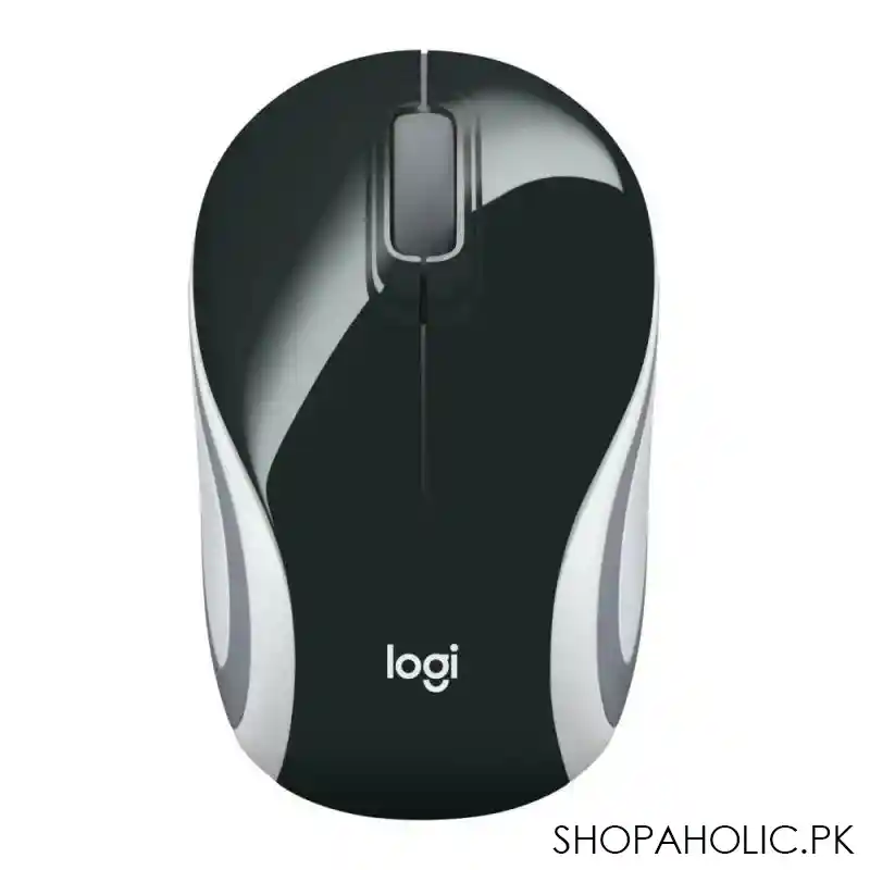 logitech m187 wireless mouse, black/white image4