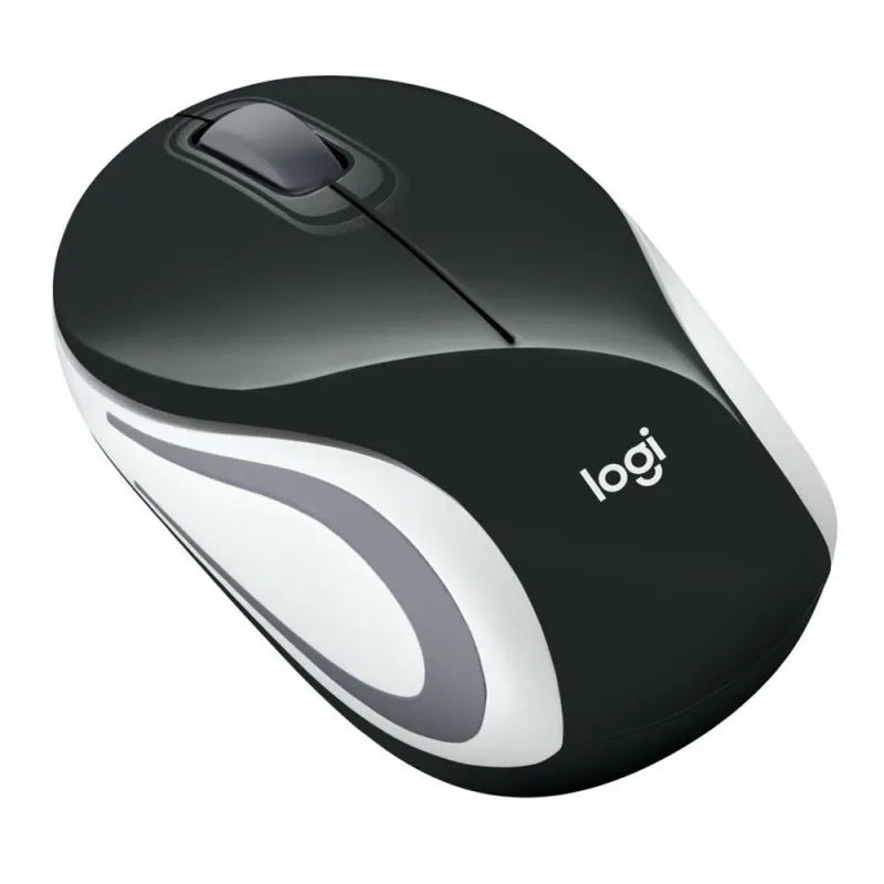 logitech m187 wireless mouse, black/white main image