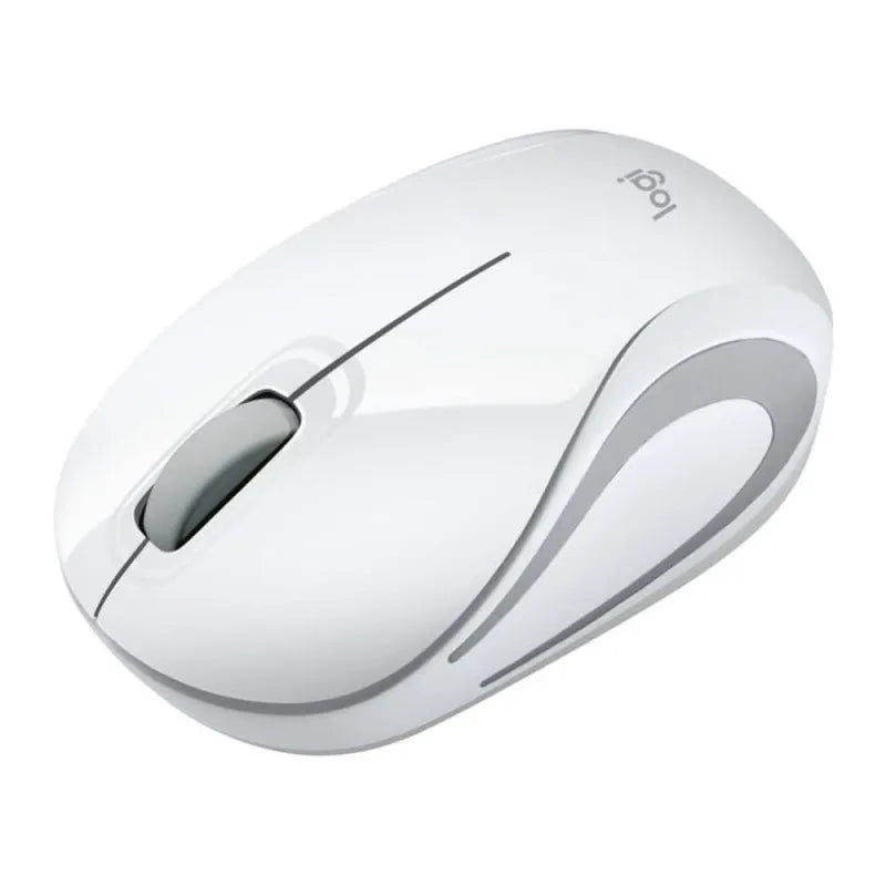 logitech m187 wireless mouse, white/grey image3