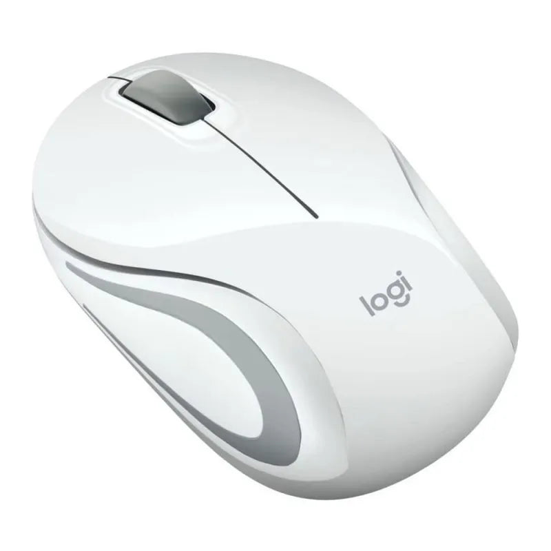 logitech m187 wireless mouse, white/grey main image