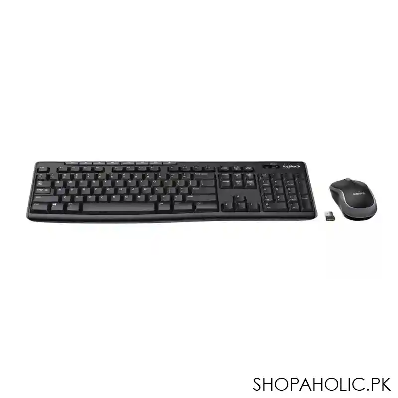 logitech mk270r wireless combo keyboard + mouse, black main image