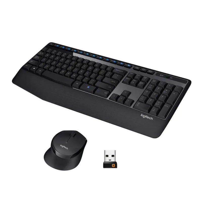 logitech mk345 wireless combo keyboard + mouse, black main image