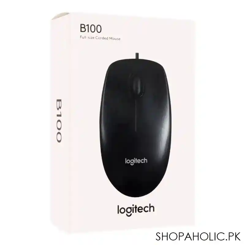 logitech mouse, black, b100 image2