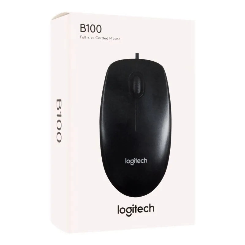 logitech mouse, black, b100 image2