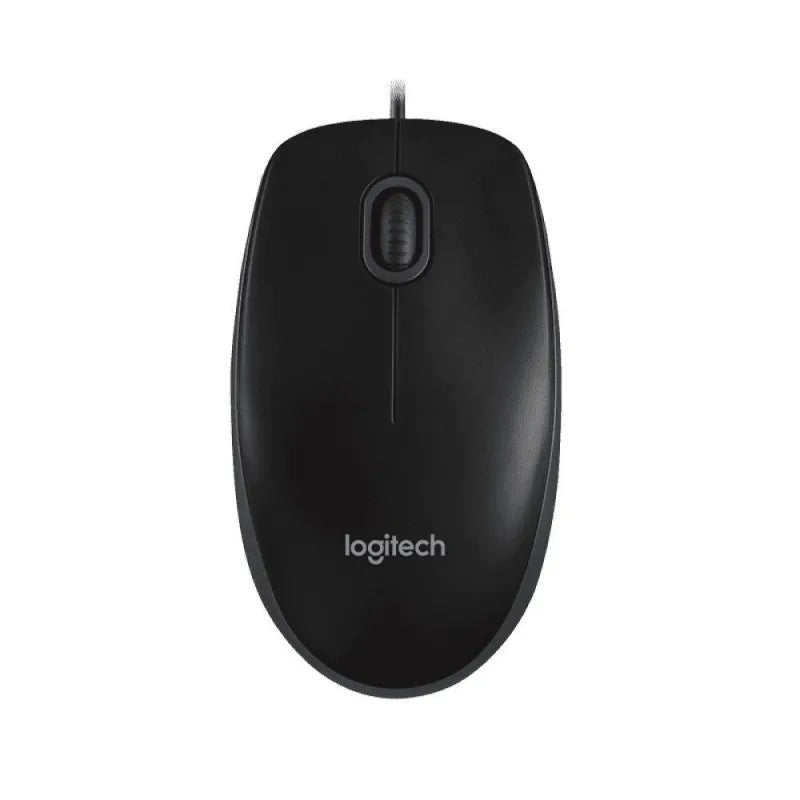 logitech mouse, black, b100 main image