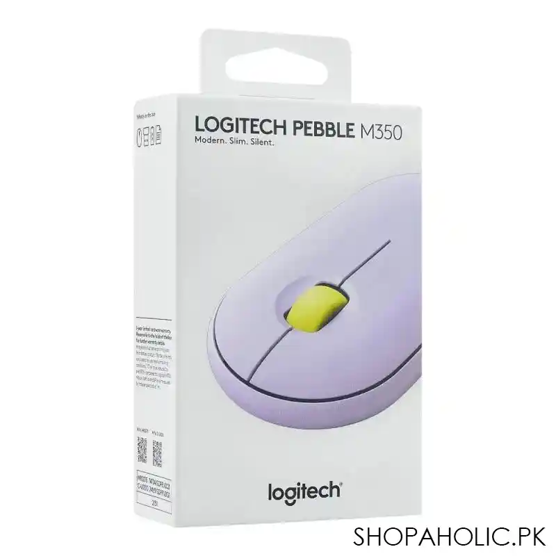 logitech pebble wireless mouse, lavender, m350 image5