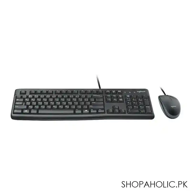 logitech plug and play usb combo keyboard & mouse, black, mk120, 920 002586 main image