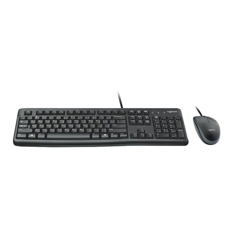 logitech plug and play usb combo keyboard & mouse, black, mk120, 920 002586 main image