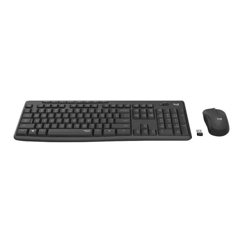 logitech silent wireless combo keyboard & mouse black, mk295 image2