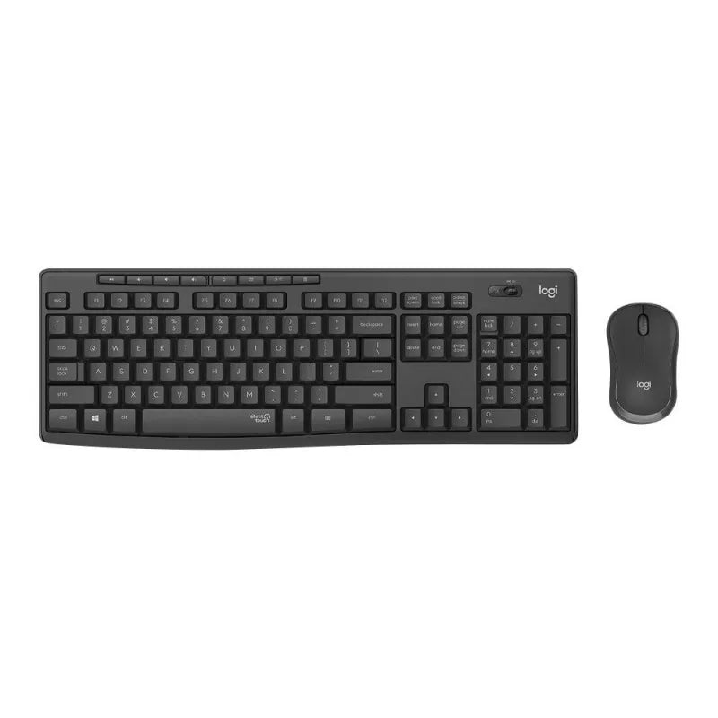 logitech silent wireless combo keyboard & mouse black, mk295 main image