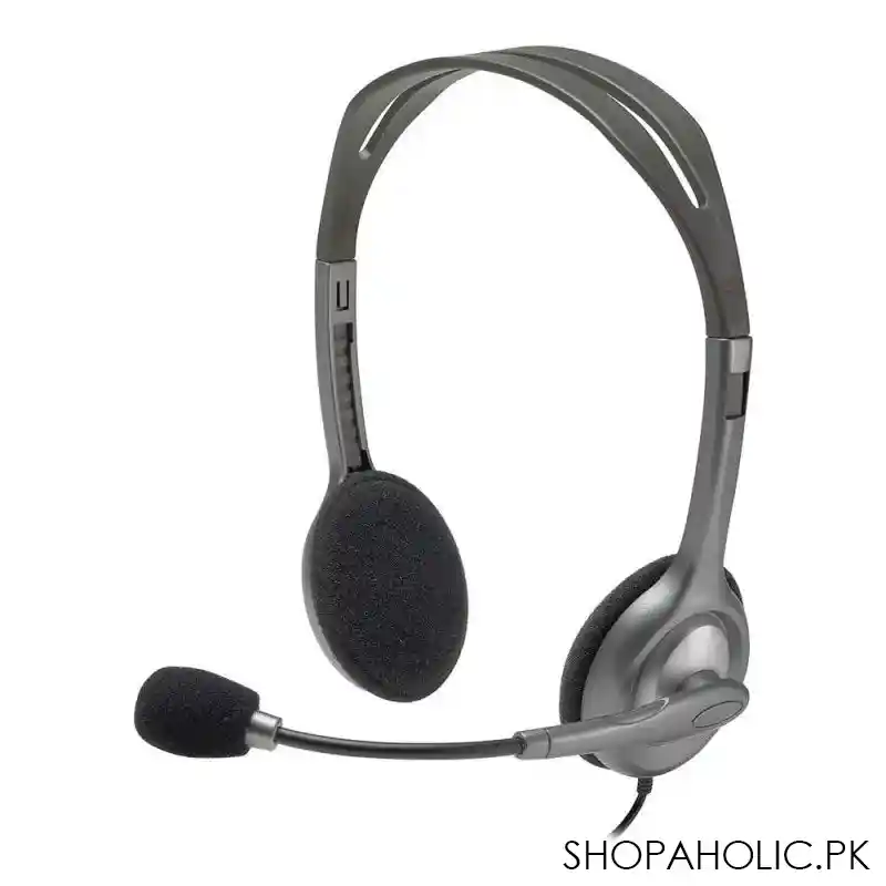 logitech stereo headset, black, h110, 981 00459 main image