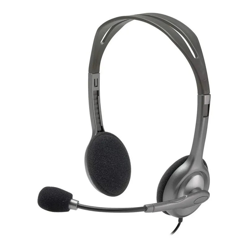 logitech stereo headset, black, h110, 981 00459 main image