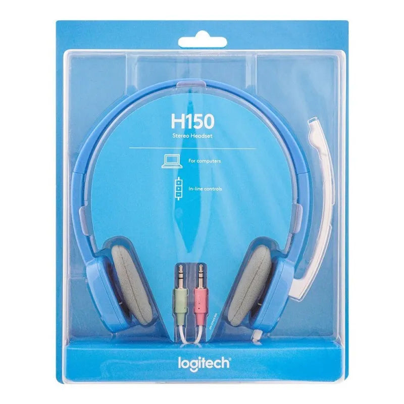 logitech stereo headset, blue, h150, 981 000454 image4