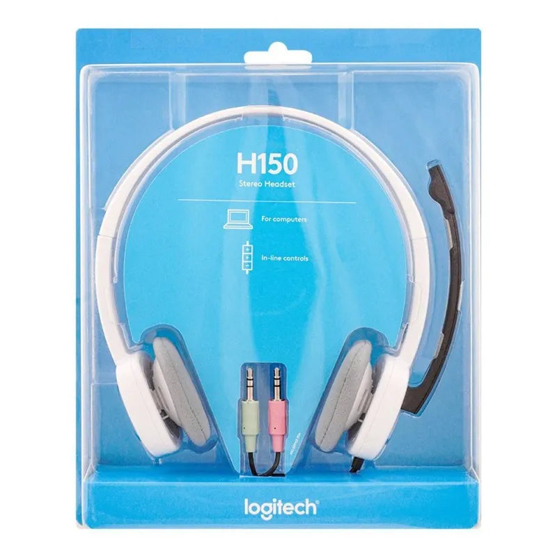 logitech stereo headset, white, h150, 981 000453 image4