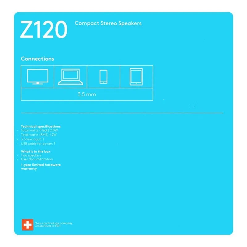 logitech stereo speakers, z 120 image5