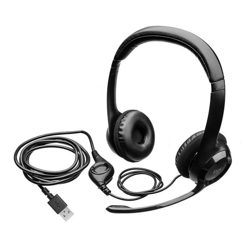 logitech usb computer headset, black, h390, 981 000485 image5