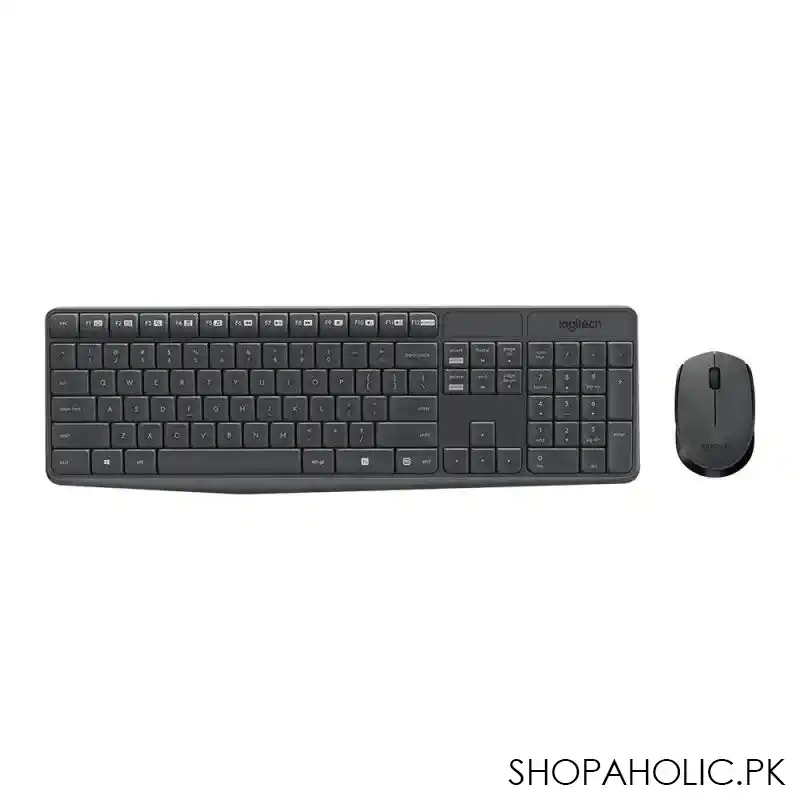 logitech wireless keyboard and mouse combo, mk 235, 920 007937 main image