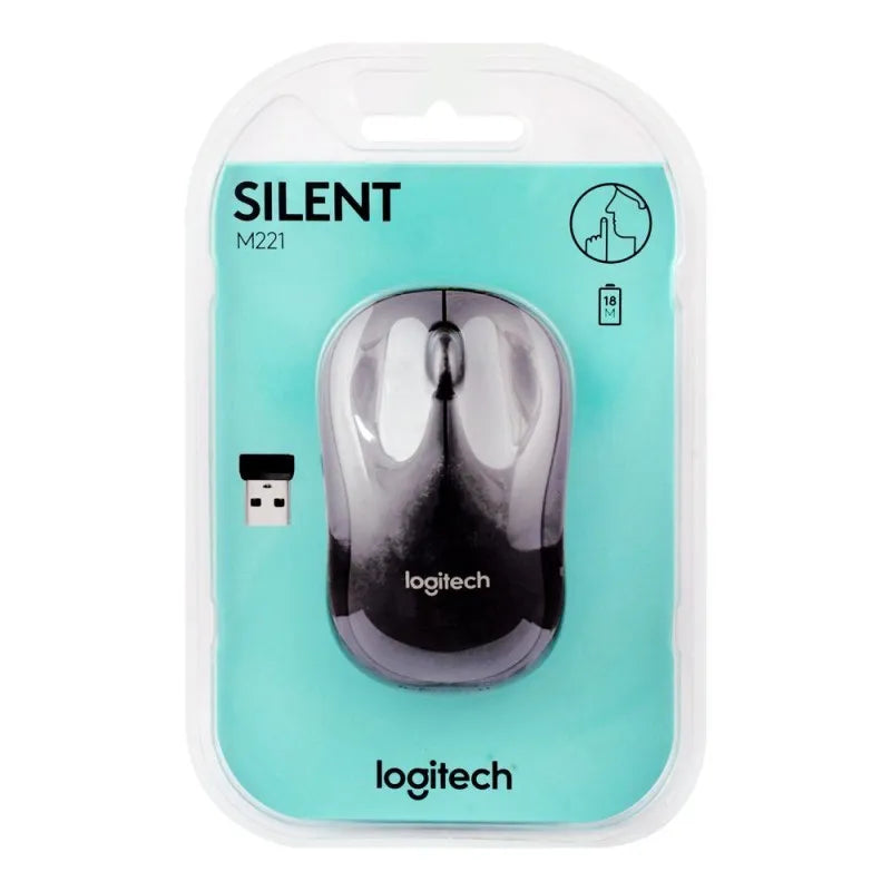 logitech wireless mouse, black, m 221 image2