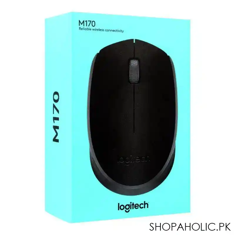 logitech wireless mouse, black, m170 image2