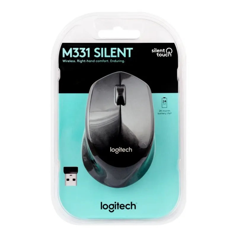 logitech wireless mouse, black, m331 image2