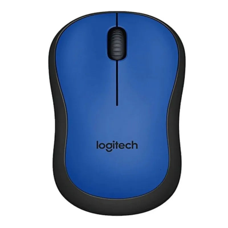 logitech wireless mouse, blue/black, m 221 main image