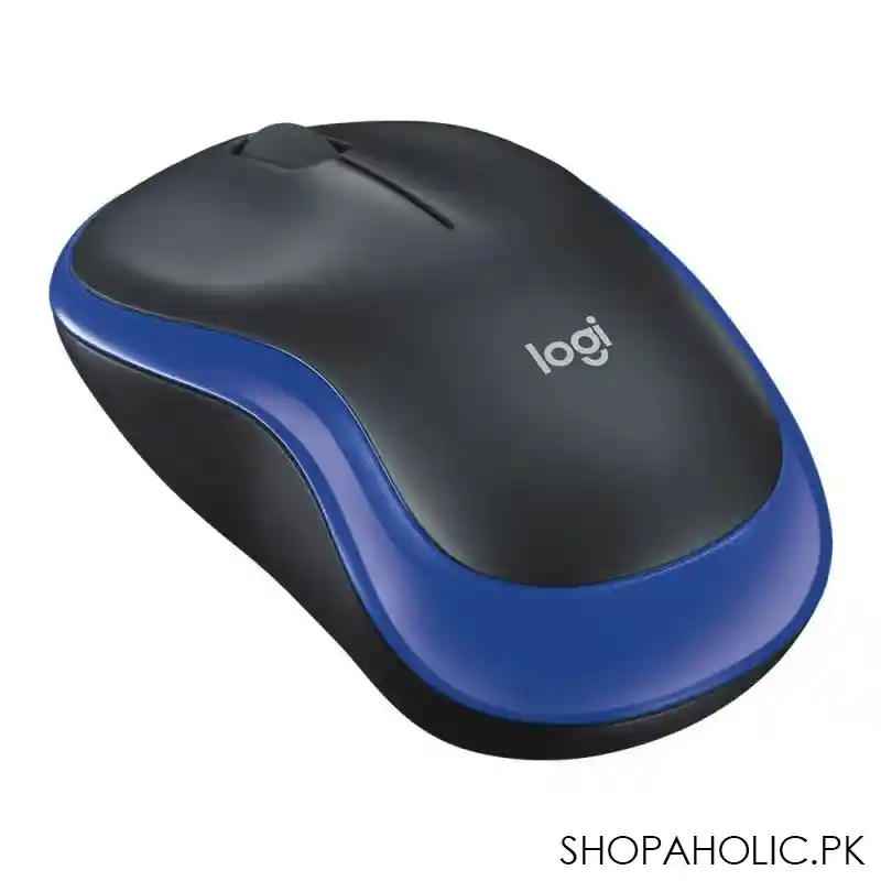 logitech wireless mouse, blue, m185, 910 002502 main image