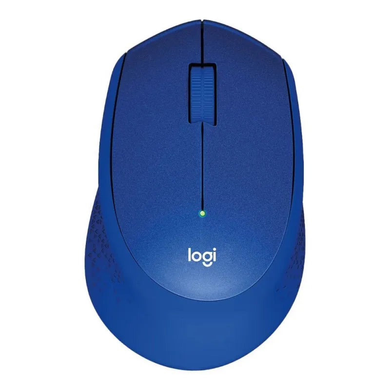 logitech wireless mouse, blue, m331 main image