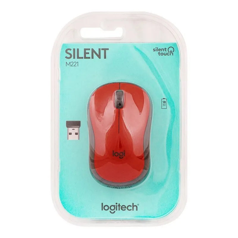 logitech wireless mouse, red, m 221, 910 004884 image2