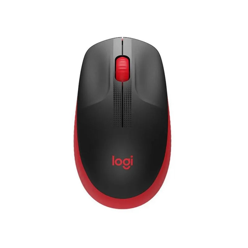 logitech wireless mouse, red, m190, 910 005915 main image