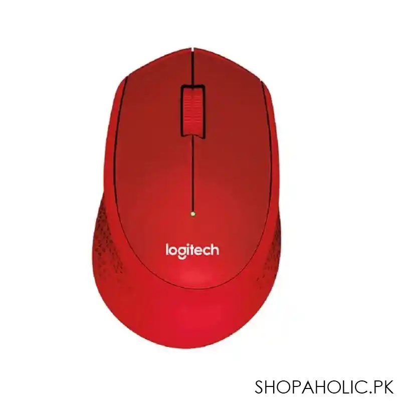 logitech wireless mouse, red, m331 main image