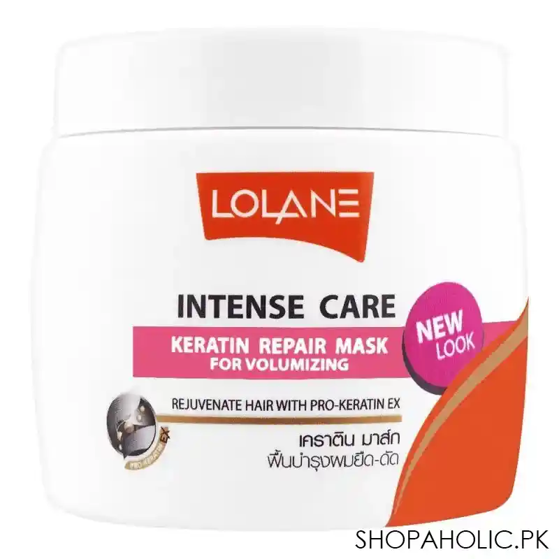 lolane intense care volume filler keratin repair hair mask, 200ml main image