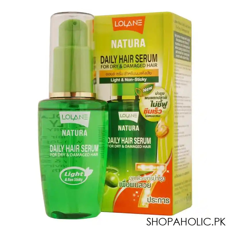 Lolane Natura Daily Hair Serum, For Dry & Damaged Hair, 50ml - Main Image