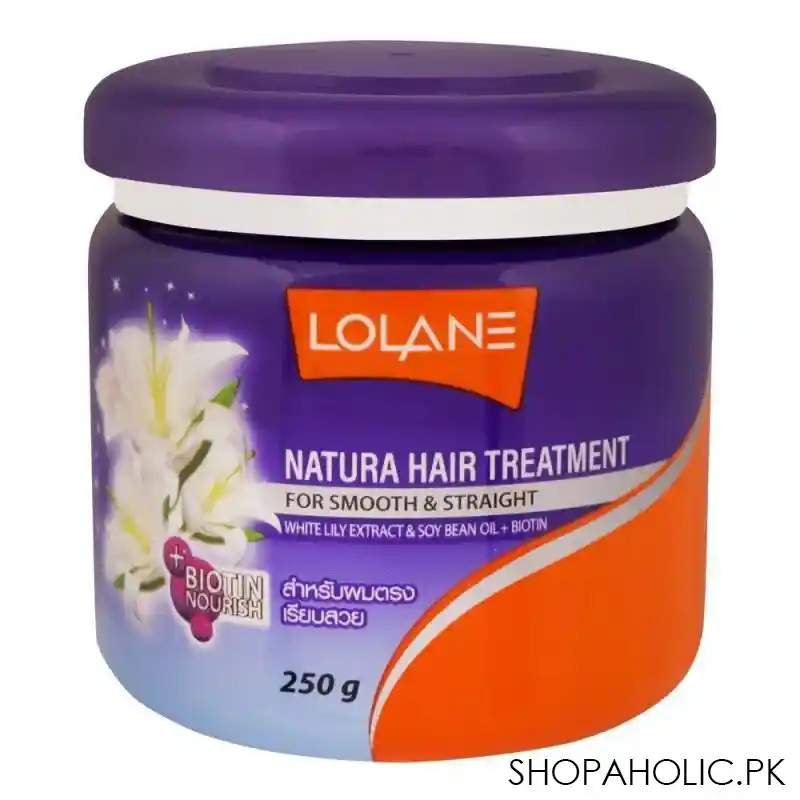 lolane natura lily extract hair + biotin treatment, 250g main image