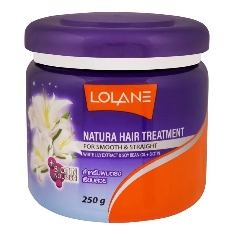 lolane natura lily extract hair + biotin treatment, 250g main image