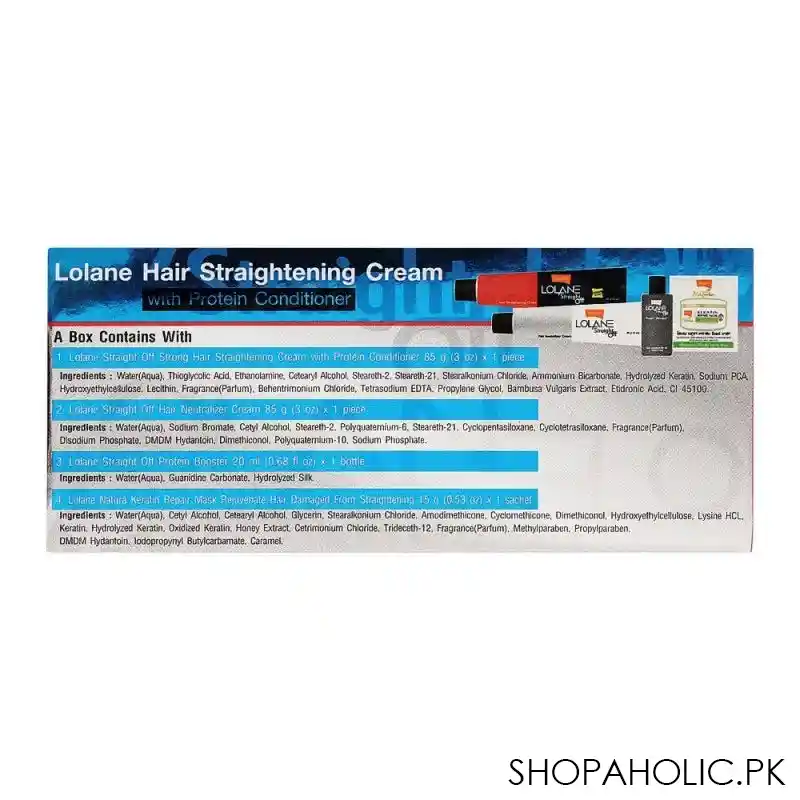 lolane straight off hair straightening cream, strong formula, large image4